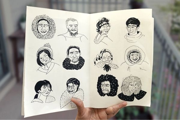 Replay - Pen and Ink Character Illustration